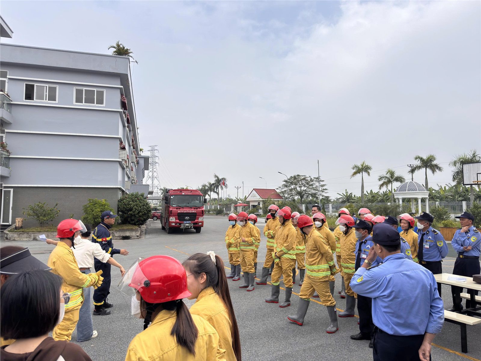 Fire drill in the Vietnam factory